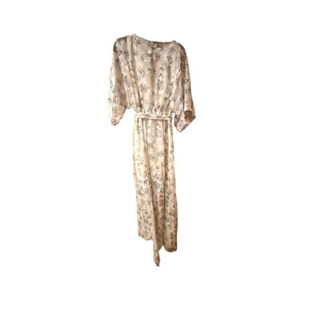 Baltic Born Floral Jacquard Kimono Maxi Dress Size XL - Picture 8 of 14